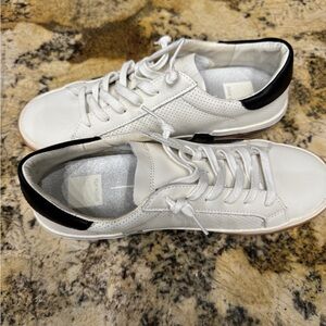 Women’s Dolce Vita Zina White and Black Sneakers